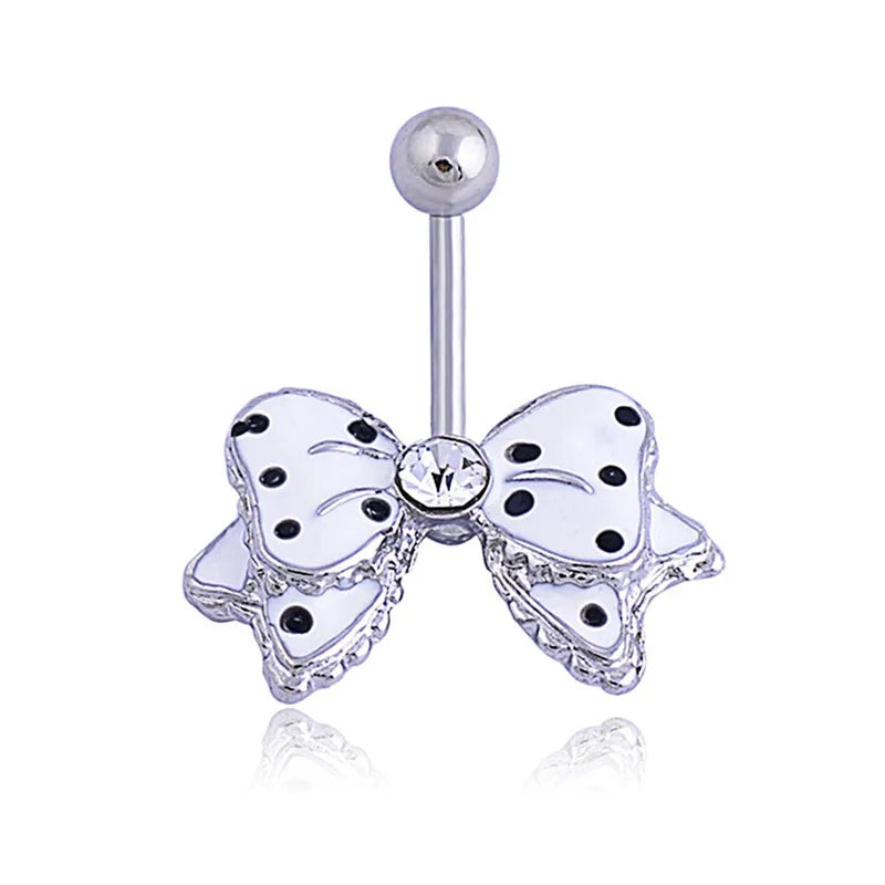 1pc  Sexy Dangling Navel Belly Button Rings Belly Piercing Crystal Surgical Steel 14g Woman Body Jewelry Barbell